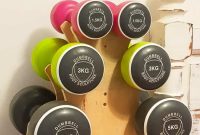 DIY Dumbbell Rack Tree Stand with Free Plans