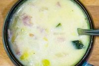 Chunky Leek and Bacon Soup Without Potatoes