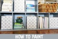 How to Paint a Cubby Storage Unit Step by Step