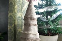 DIY Mini Christmas Tree from Dollar Store Fabric