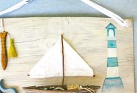 Coastal Wall Art Made from Repurposed Beach Finds