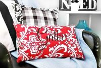 Make a Graphic Throw Pillow With or Without a Sewing Machine