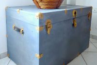 How to Paint a Vintage Metal Trunk with Old-Fashioned Milk Paint