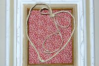 DIY Framed Heart Valentine’s Day Craft