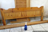 DIY Refinish and Update an Old Wooden Bed Frame