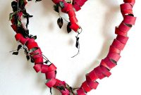 DIY Heart Wreath from Toilet Paper Rolls