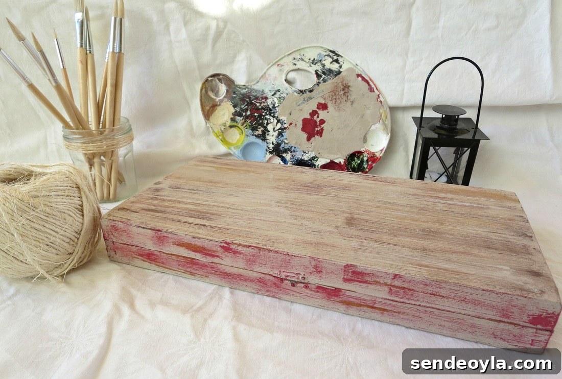 finished box, Seeing Red www.theboondocksblog.com