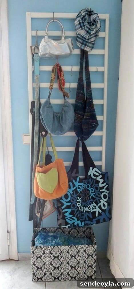 After crib side as accessory organizer, A Tour of the Blue Room www.theboondocksblog.com