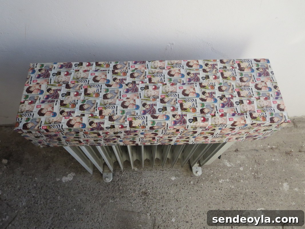 folded cardboard box with washi tape of One Direction, Hiding under the wrong direction www.theboondocksblog.com