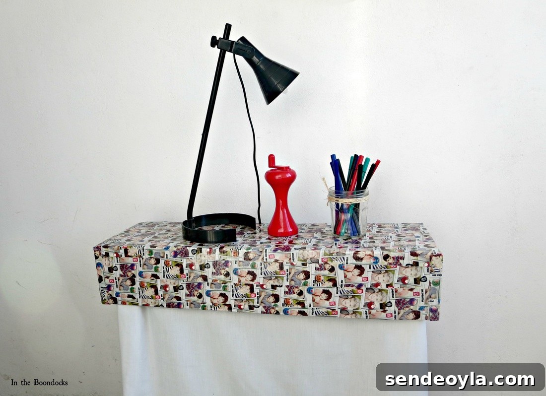 the cover as a side table, Hiding under the wrong direction www.theboondocksblog.com