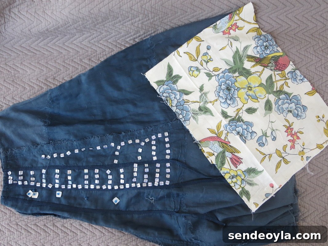 How to Make a Banner That Pops on a Blue Wall 2 Fabric swatches, A banner for the blue wall www.theboondocksblog.com