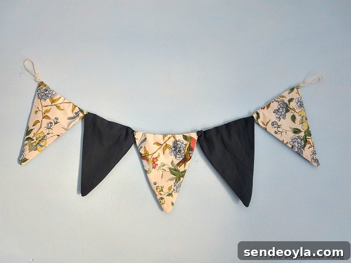 How to Make a Banner That Pops on a Blue Wall 11 Clothing repurposed into banner A Banner for the Blue Wall www.theboondocksblog.com