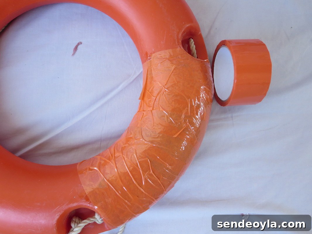 Adding tape to the lifesaver, Saving the lifesaver