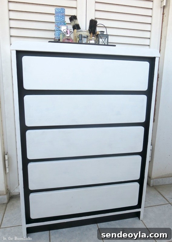 DIY Dresser Makeover: Paint and Decorative Paper Tutorial 17 After