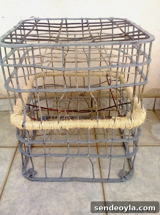 Twine wrapping completed