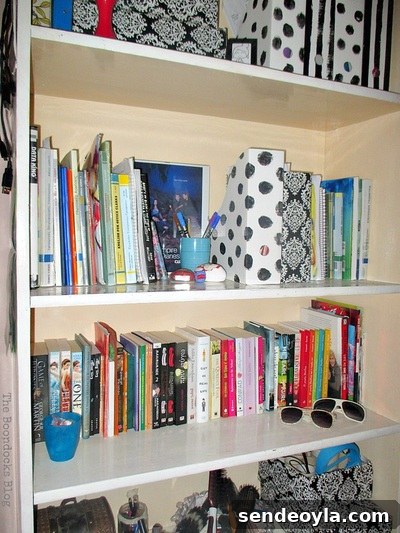Black and White Bookcase