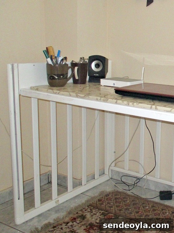 pencil cups on the desk, From Crib to Desk