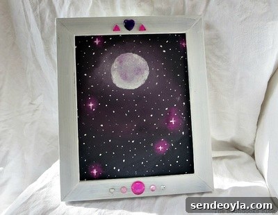 The Stars and Moon in a Frame