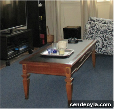 Coffee Table Upcycle The table that stood up to water marks