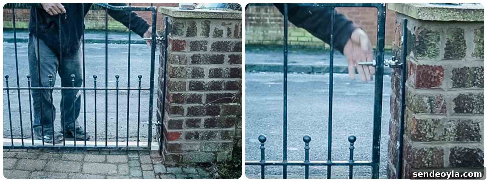 Tightening gate hinges by hand