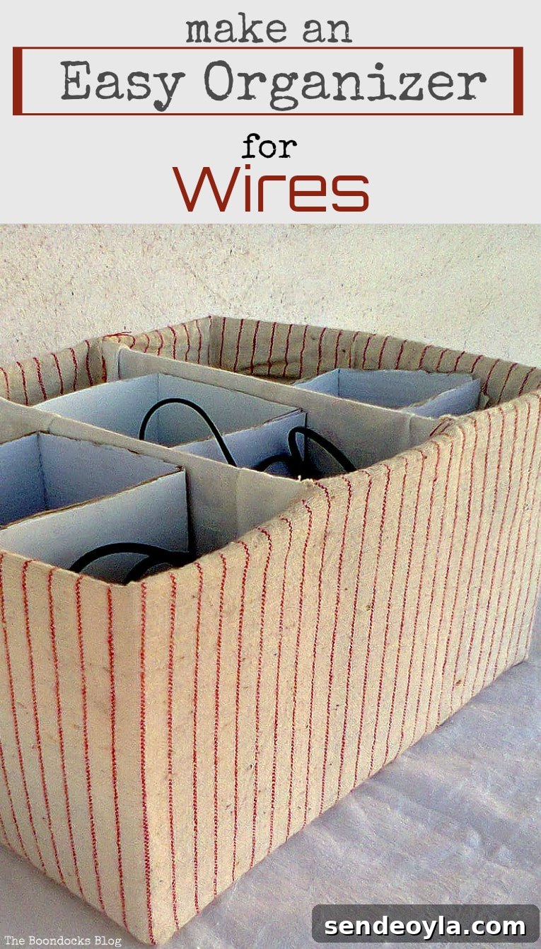 DIY Upcycled Cable Storage Ideas to Tame Wire Clutter 15 wire organizer, untangling the wires - www.theboondocksblog.com