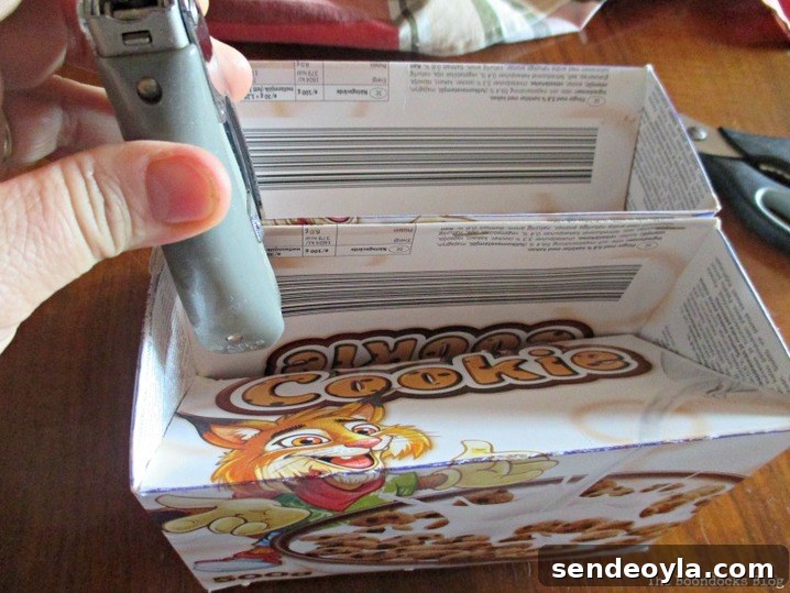 DIY Upcycled Cable Storage Ideas to Tame Wire Clutter 7 staple boxes, untangling the wires - www.theboondocksblog.com