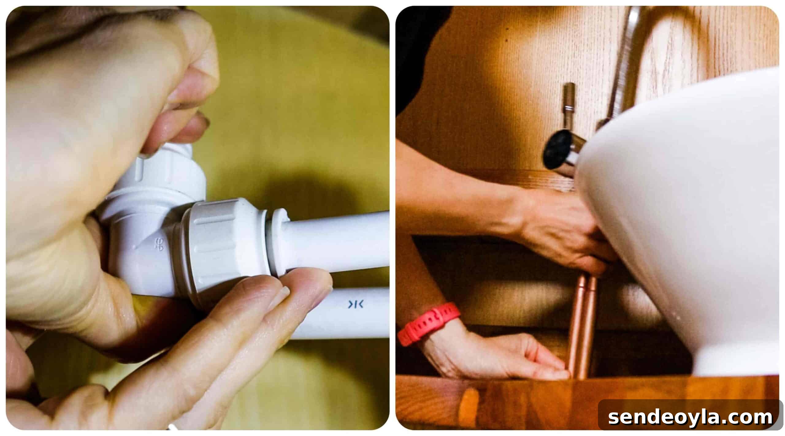 How to Replace a Mixer Tap on a Narrowboat or in Your Home 7 Disconnecting speedfit attached to copper hose tail pipes