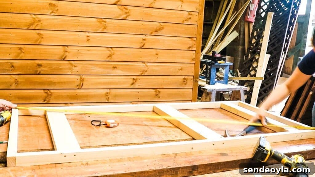 How to Build a Lean-To Shed with Free Plans 18 Making a shed door