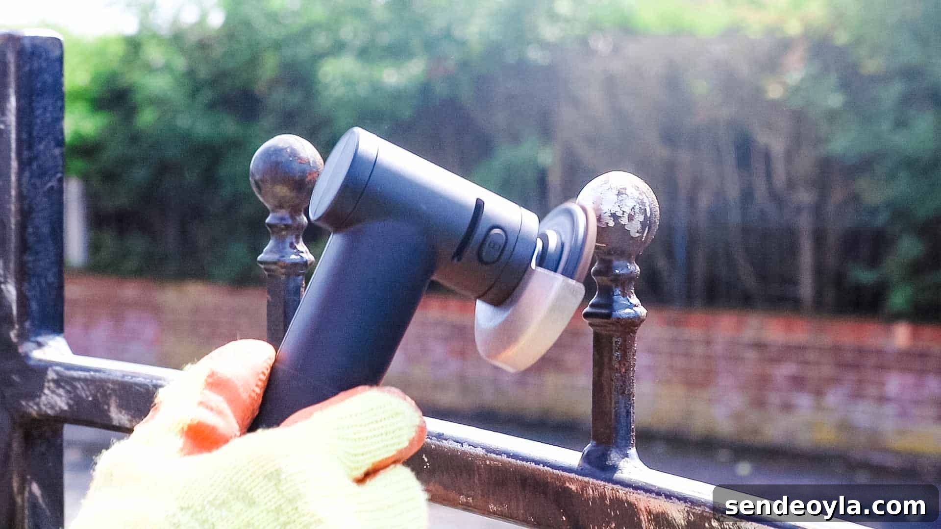 How to Paint a Rusty Gate: Prep, Remove Rust and Finish 5 Sanded gate close-up