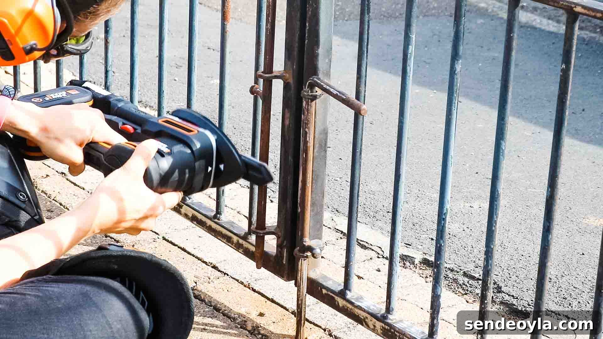 How to Paint a Rusty Gate: Prep, Remove Rust and Finish 7 Gate mid-restore