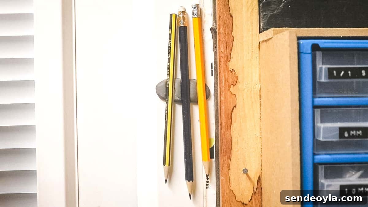 36 Blu Tack Uses and Workshop Hacks 8 Screws stuck in Blu Tack
