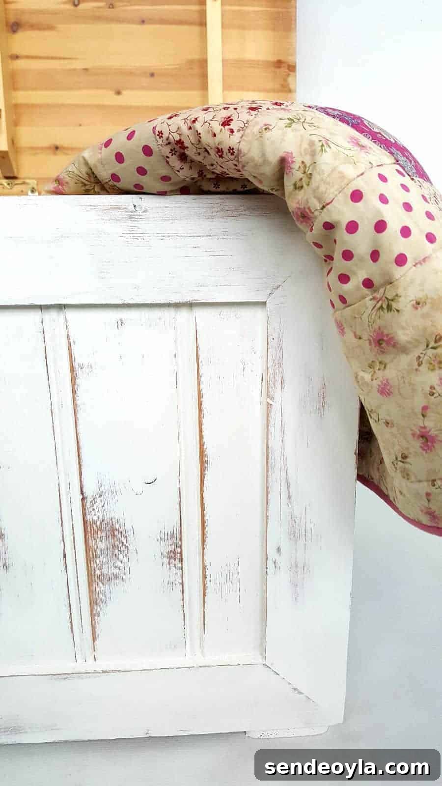 Close-up of patchwork quilt squares