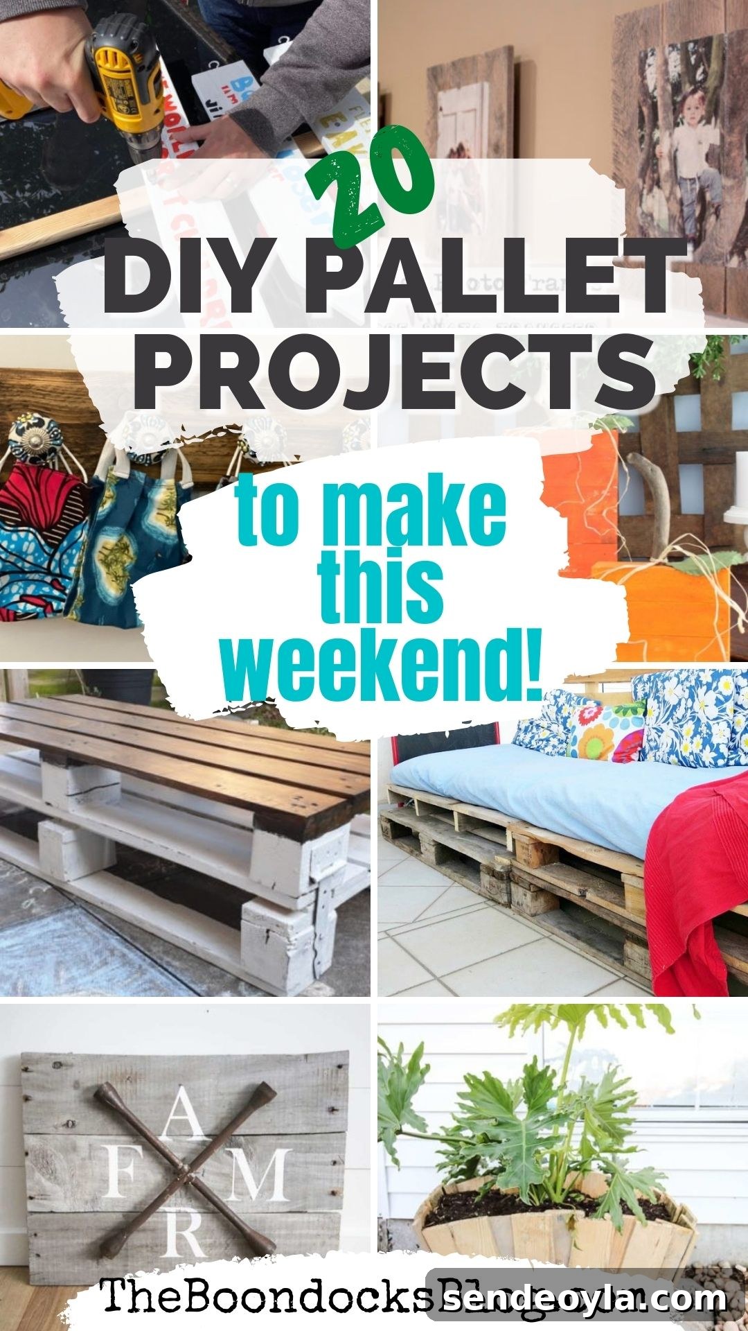 DIY pallet projects collage