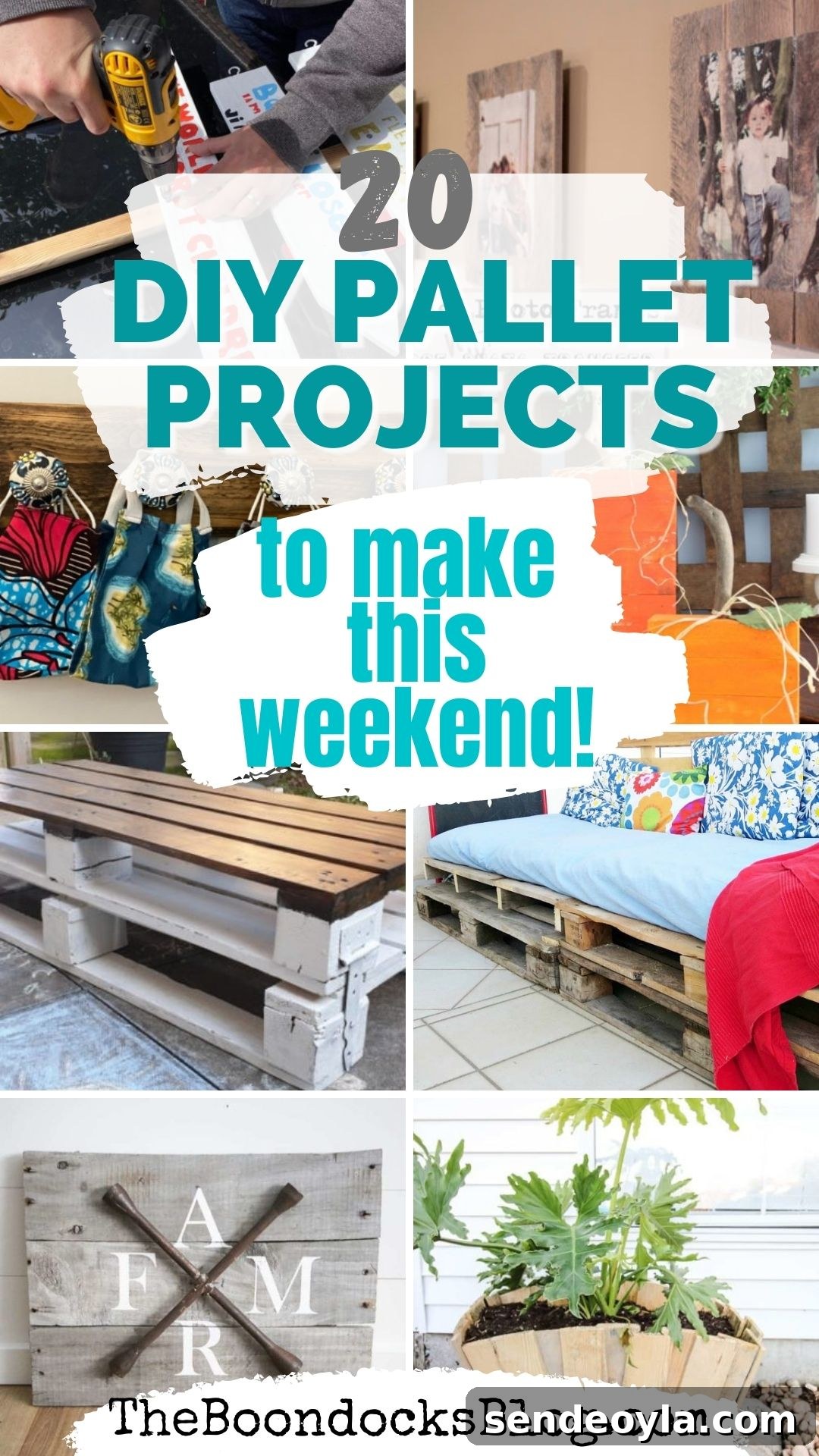 20 DIY pallet projects collage