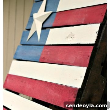 American flag pallet decor