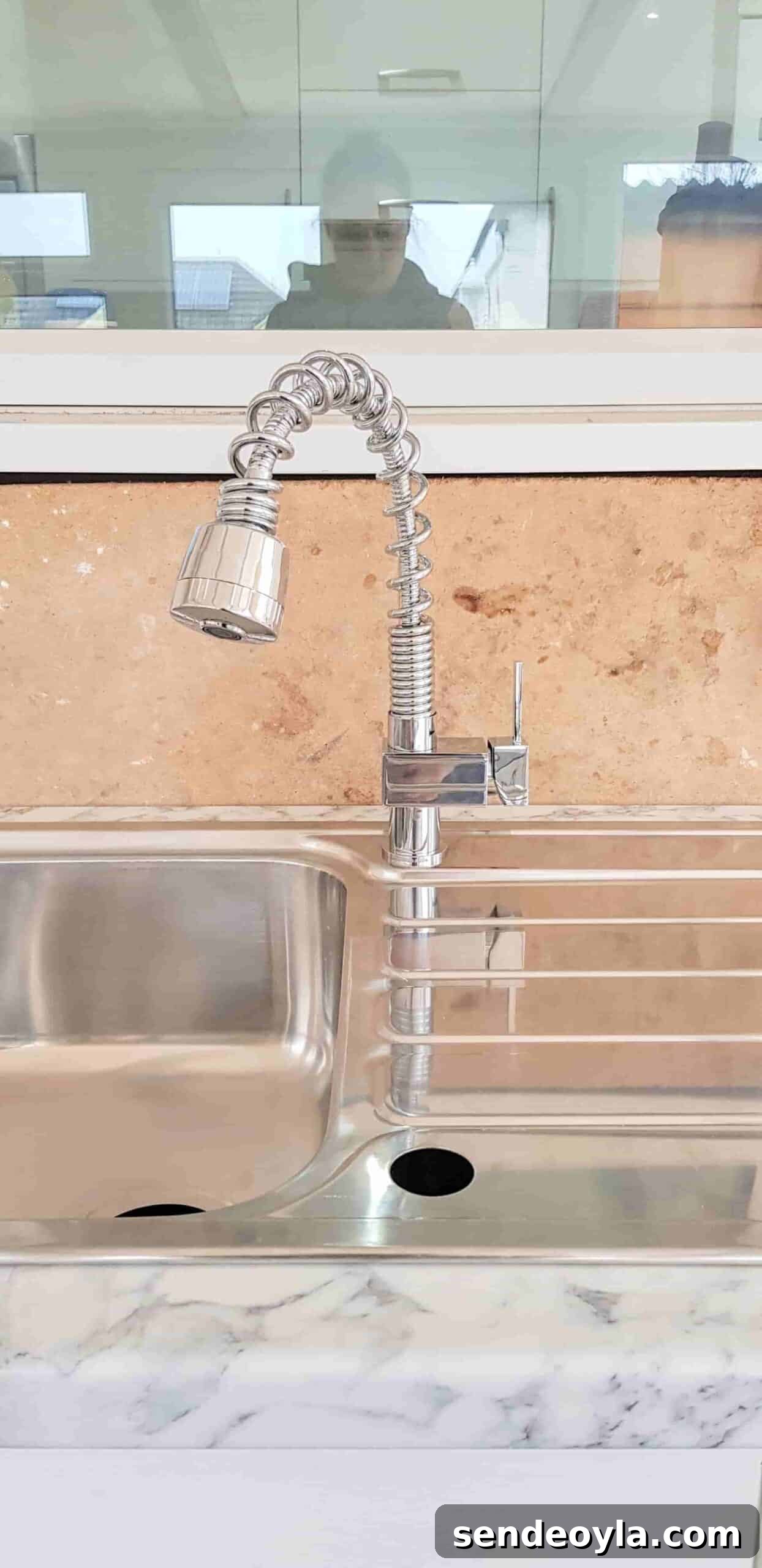 How to Install a Pull-Out Faucet with Speedfit Fittings 2 Fitting a Vapsint Monobloc Mixer Kitchen Tap to Speedfit Plumbing
