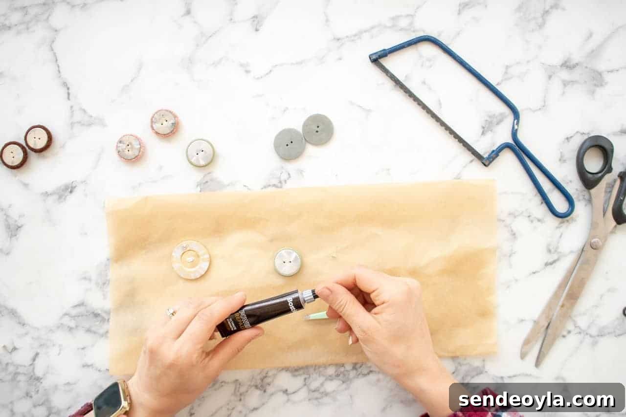 DIY Fabric Button Earrings: Step-by-Step Tutorial 9 Opening Bostik Power Repair
