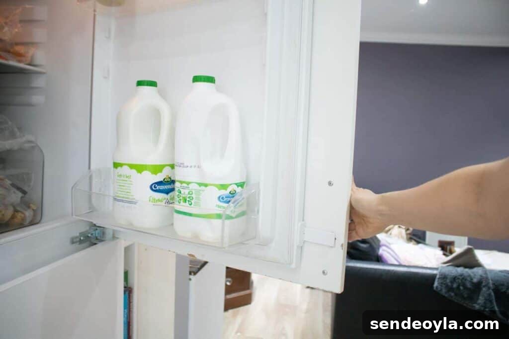 How to Install an Integrated Fridge-Freezer Door Slider 11 fridge open with working integrated door slider attached