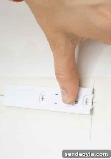 How to Install an Integrated Fridge-Freezer Door Slider 7 integrated fridge freezer door slider plate lined up
