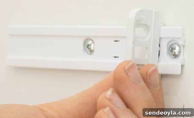 How to Install an Integrated Fridge-Freezer Door Slider 8 L shape attachment slotted and slides on