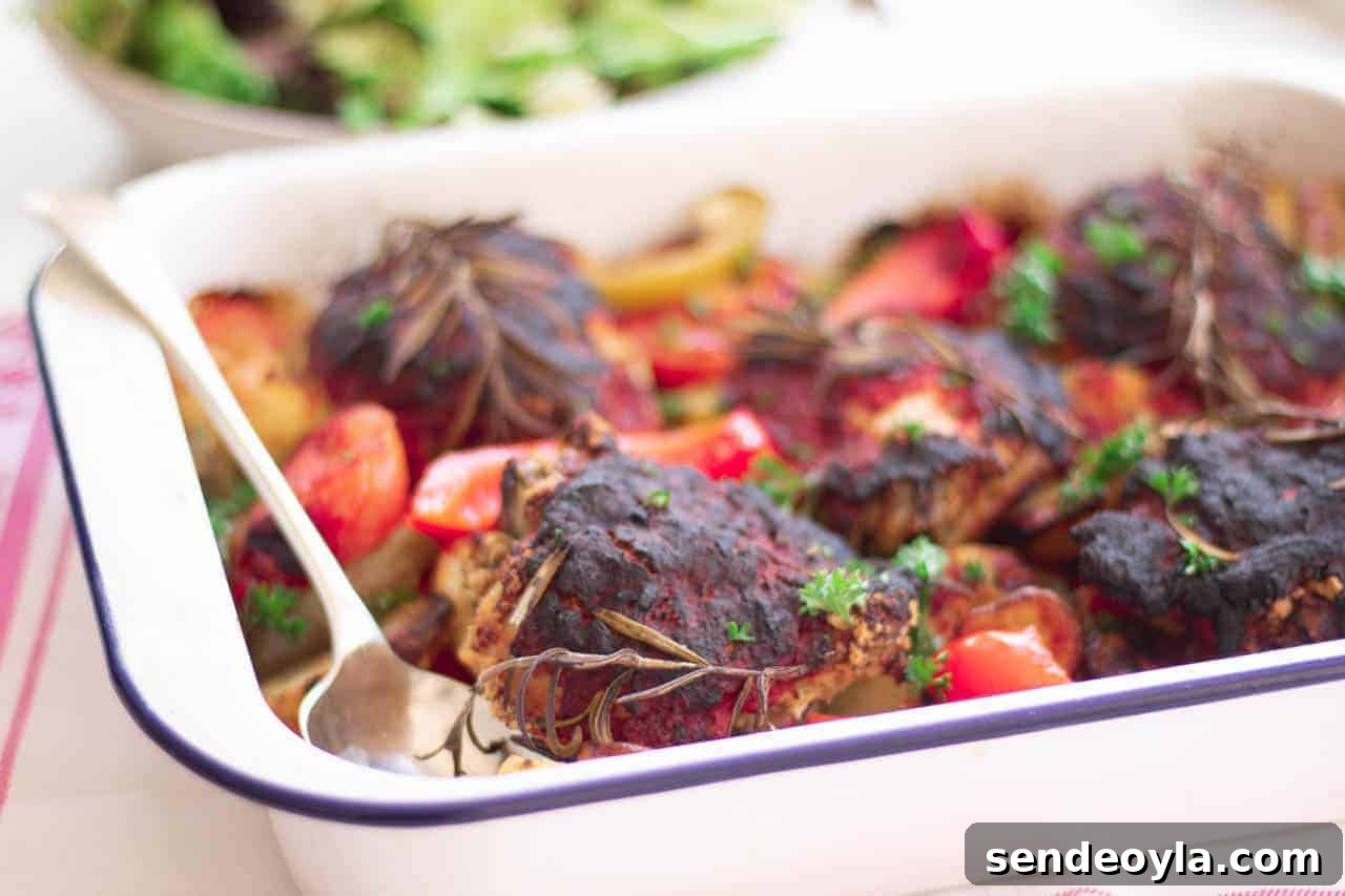roasted rosemary and chilli sauce on chicken
