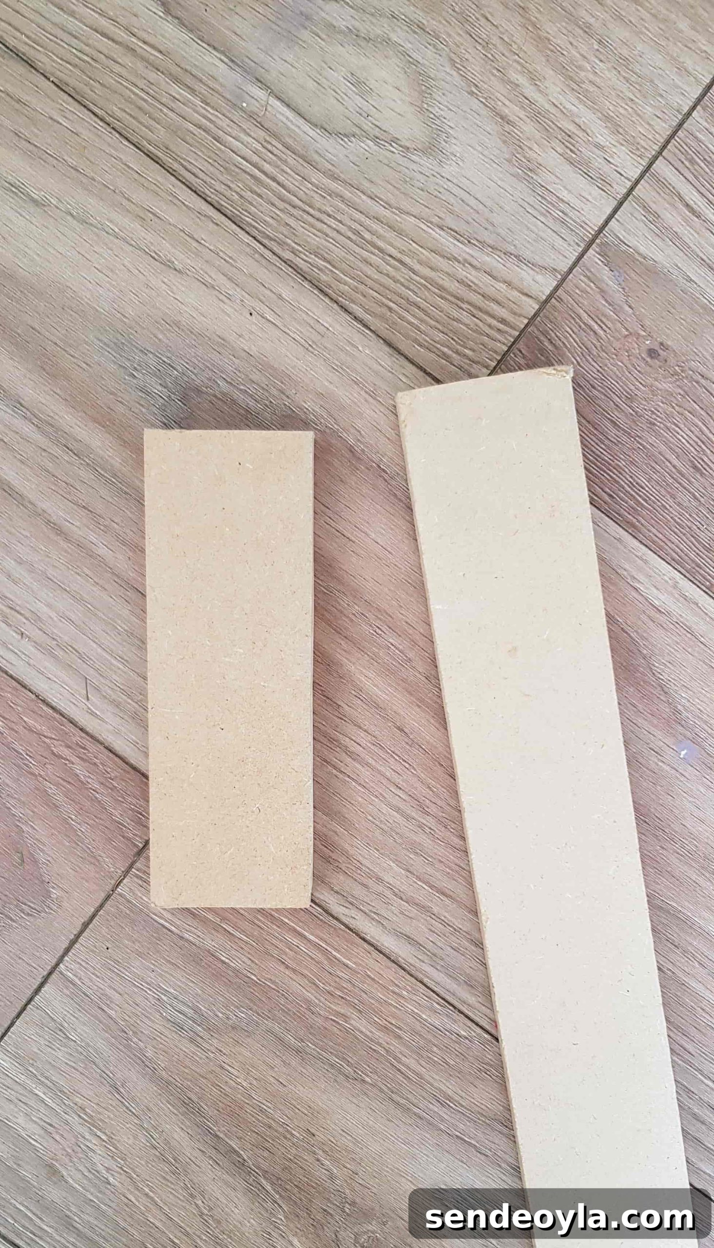 How to Install a Curtain Pole Batten with Grab Adhesive 4 Gluing two pieces of batten together using off cuts.