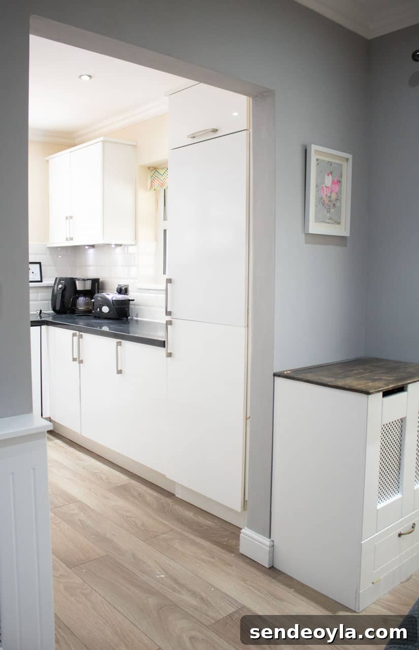 DIY Guide: Wrap a Kitchen Door with Fablon Vinyl 2 fablon wrapped white high gloss kitchen door