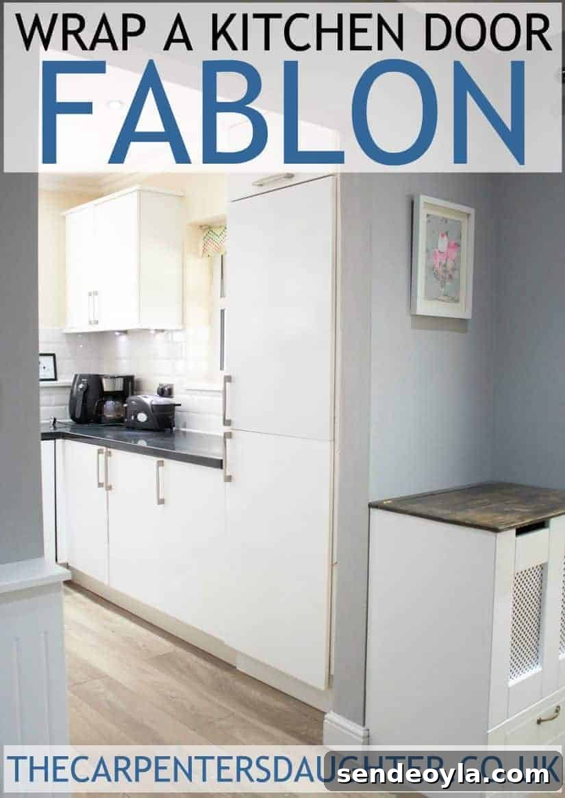 DIY Guide: Wrap a Kitchen Door with Fablon Vinyl 17 How to wrap a kitchen door with Fablon.