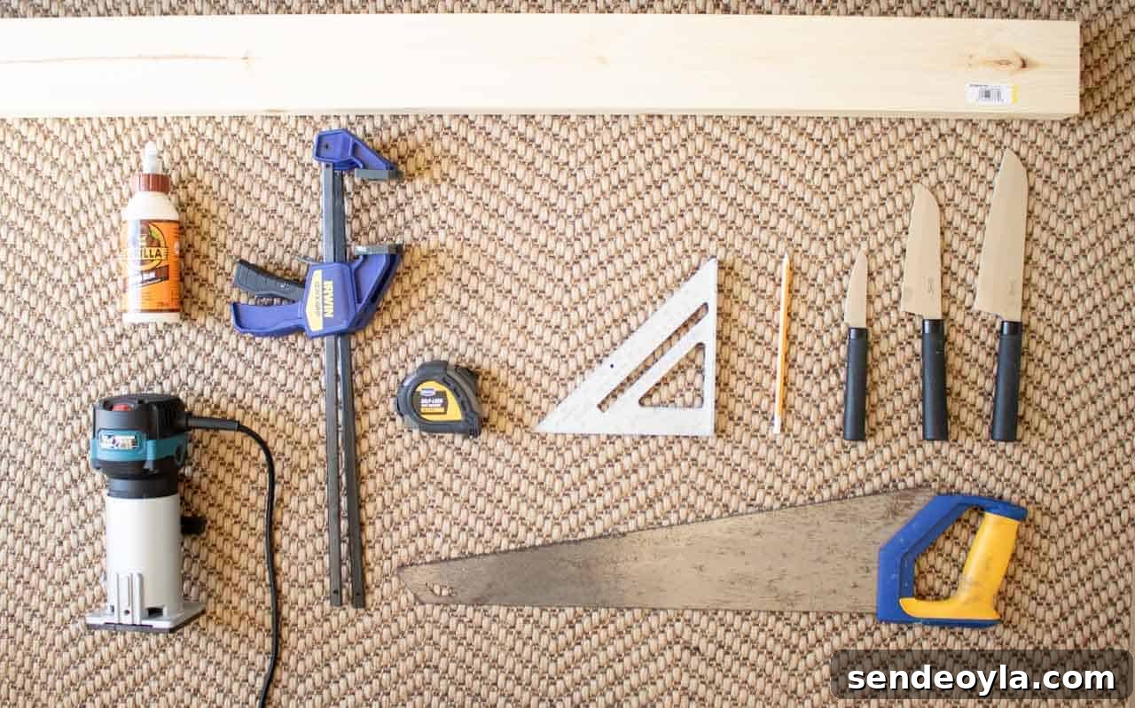 How to Build a Custom Wooden Knife Block Set 4 Things you'll need to make your own DIY Knife Block Set