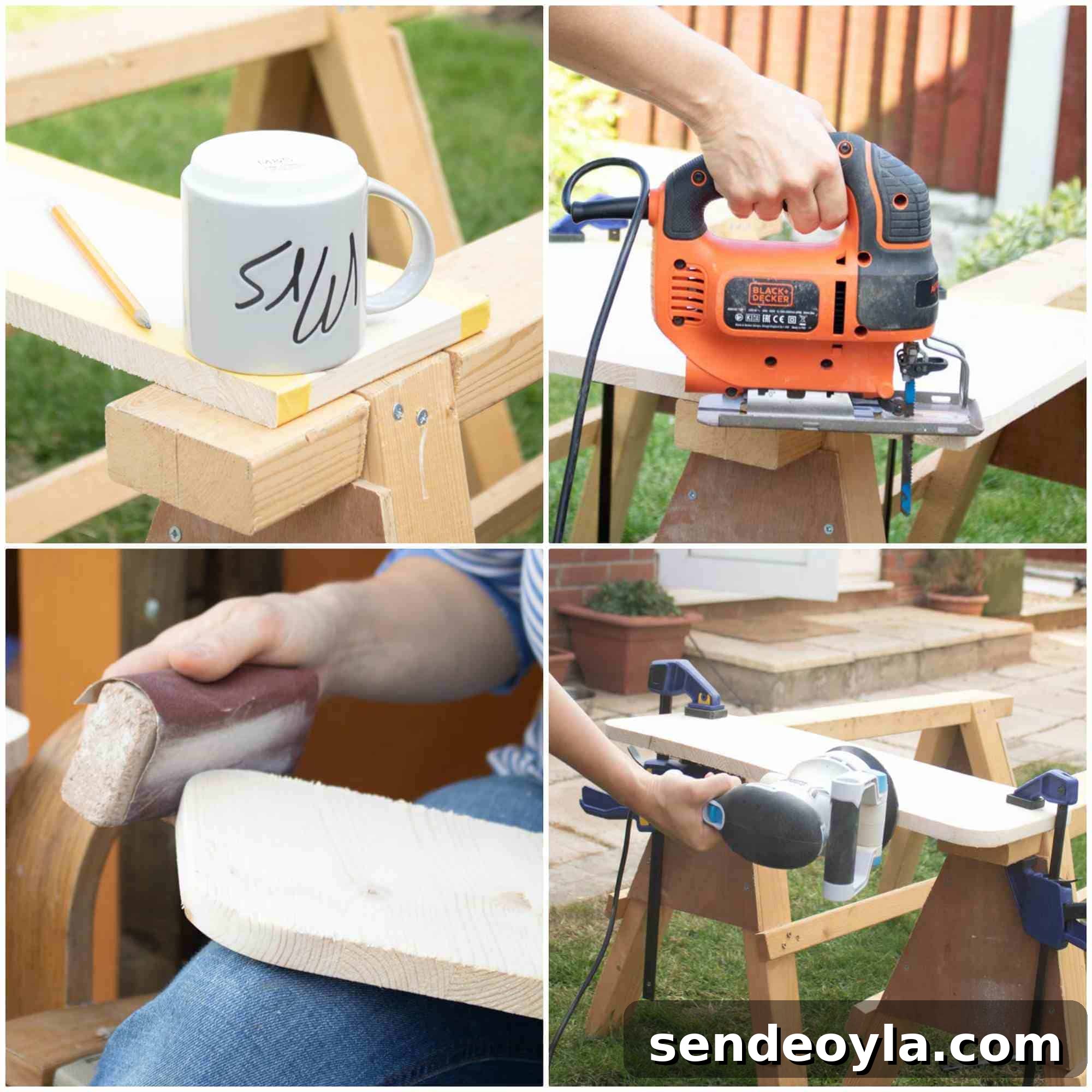 DIY Chopping Board Set with Built-In Spaghetti Measure 7 cutting curved corners for chopping board