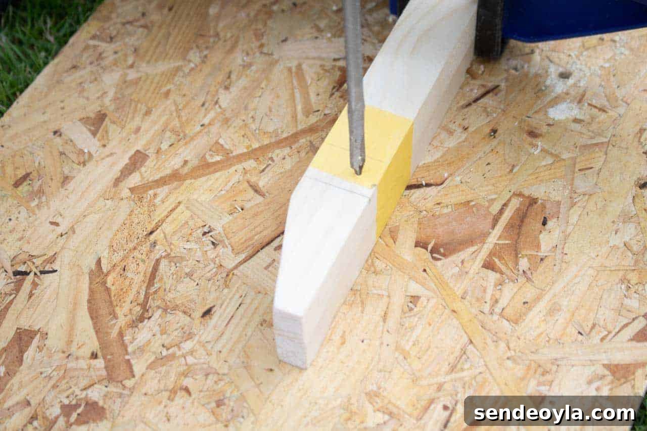 Drilling dowel holes