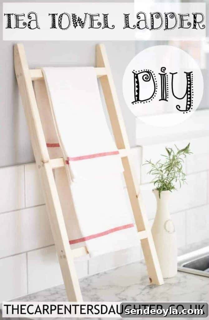 Pin this tea towel ladder for later