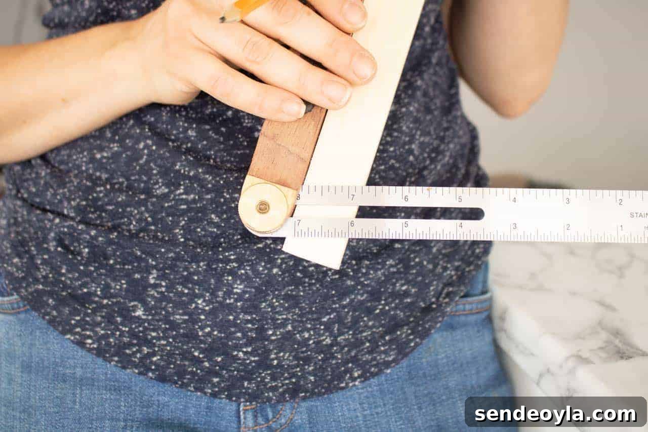 Scribing the top edge