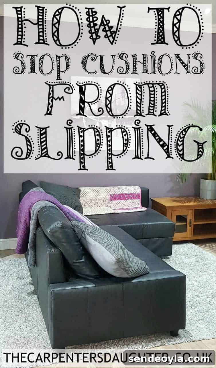 Stop Sofa Cushions Sliding with Velcro Tape 13 how to stop sofa cuhions from slipping using velcro tape.